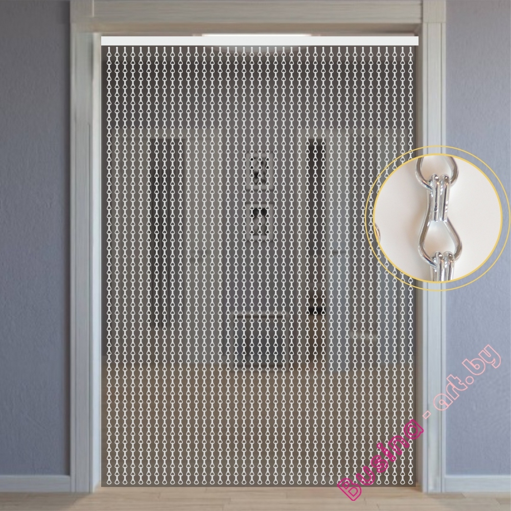 Металлические шторы из цепочек
