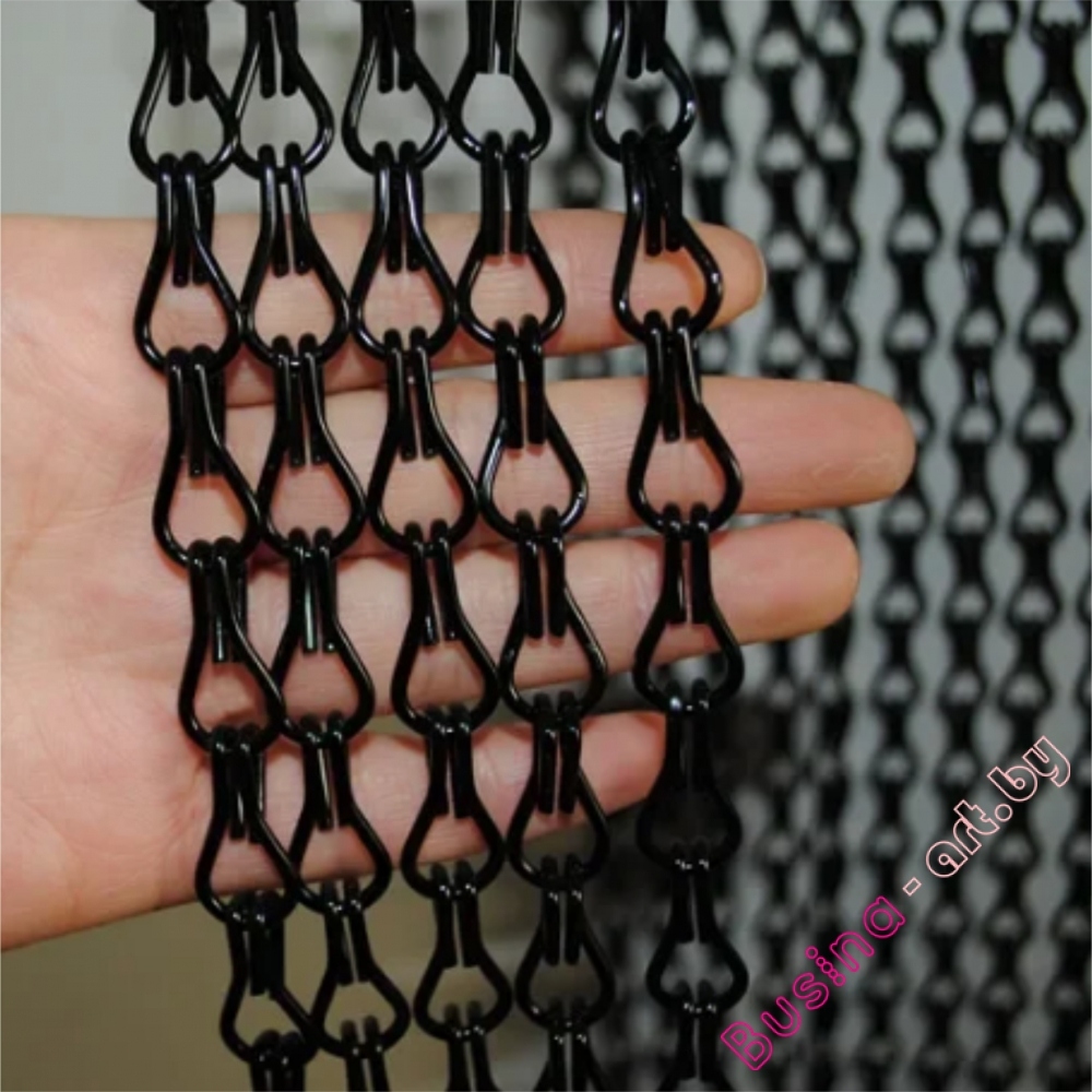 Металлические шторы из цепочек