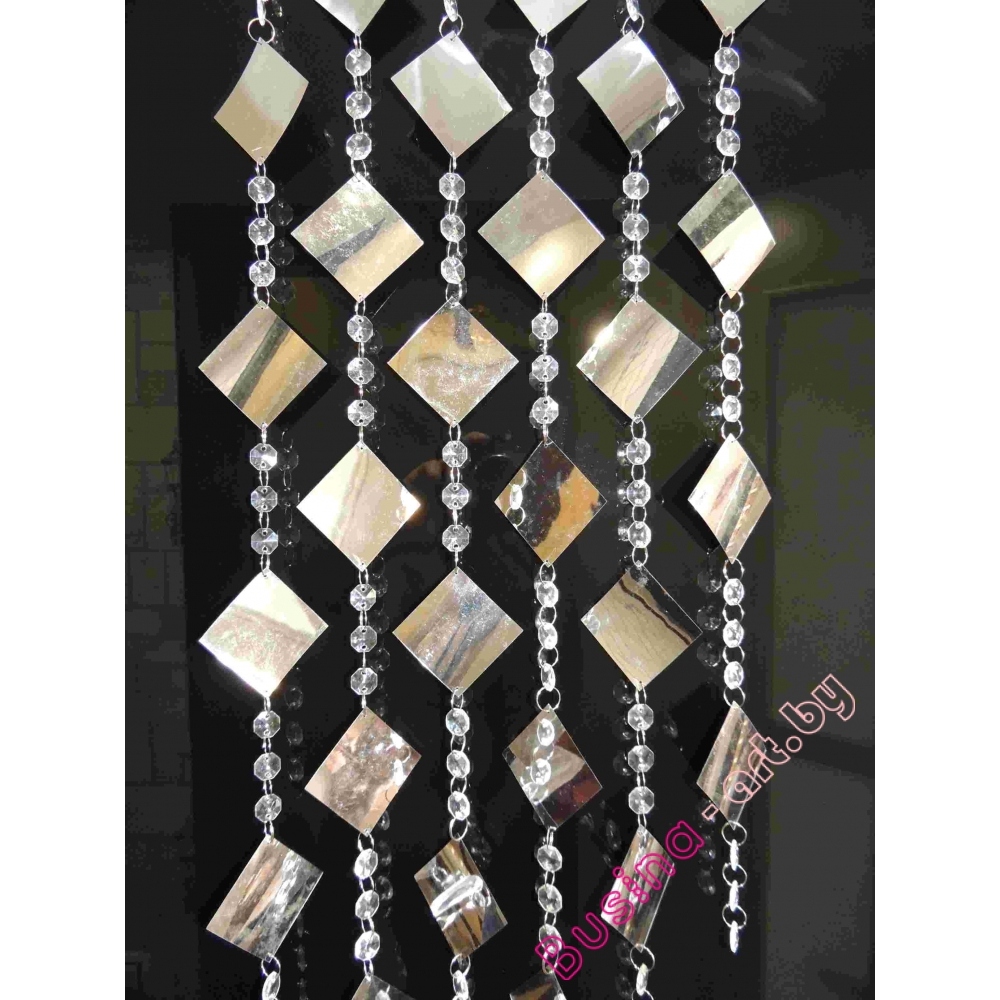 шторы из зеркальных дисков