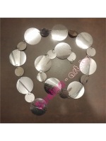 штора из пластин зеркальных дисков