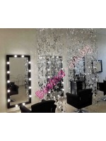 штора из пластин зеркальных дисков