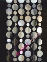 штора из пластин зеркальных дисков