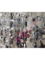 штора из пластин зеркальных дисков