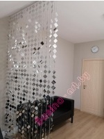 Шторы из зеркальных дисков 