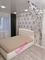 штора из пластин зеркальных дисков