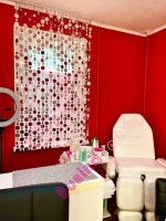 штора из пластин зеркальных дисков