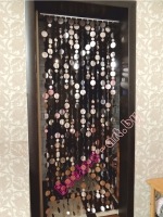 штора из пластин зеркальных дисков