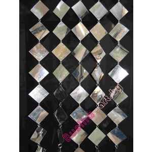 зеркальные шторы из дисков